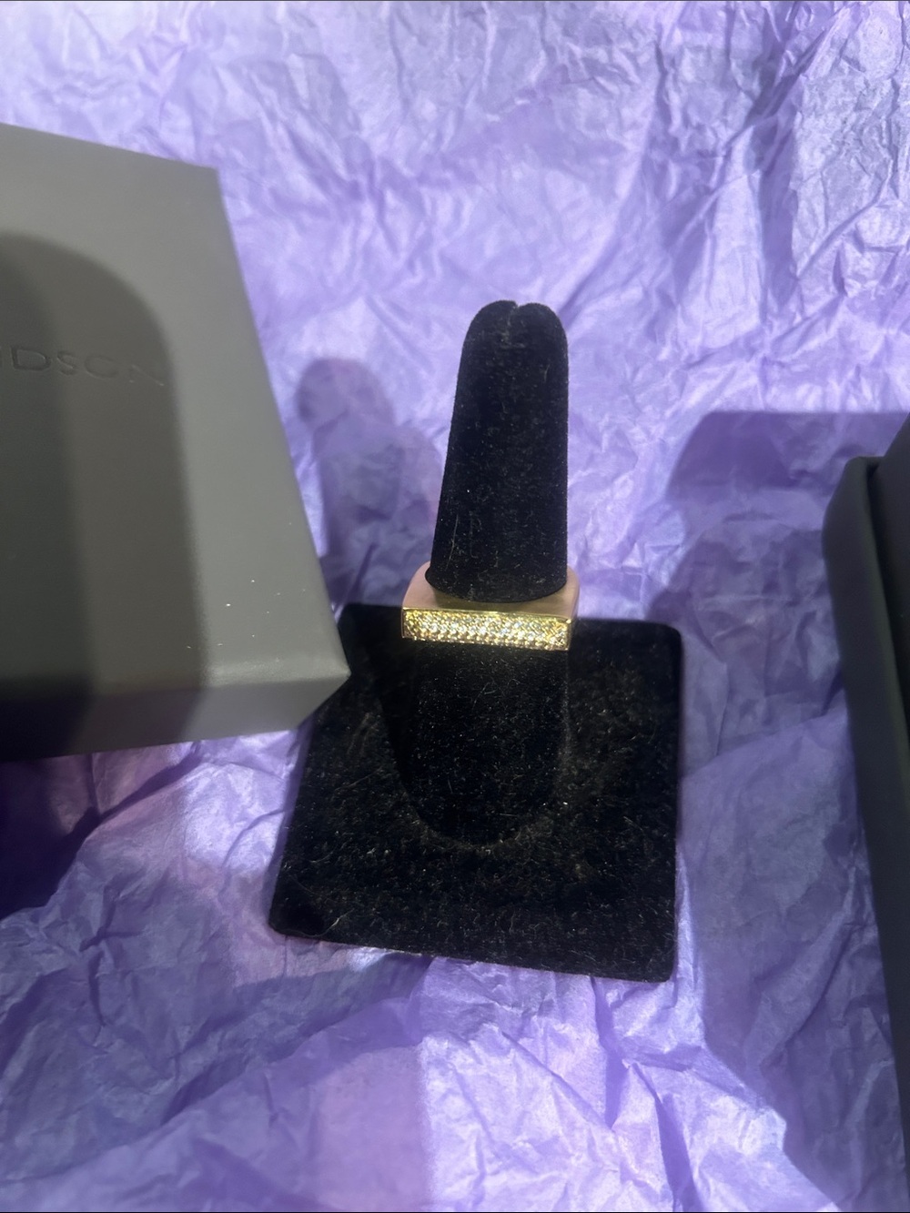 Dean Davidson Gold Pavé Band Ring -7.5 new in box